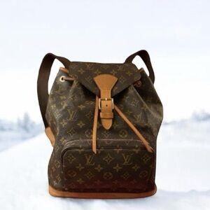 Louis Vuitton Montsouris GM Backpack Monogram Canvas Vintage LV Made in France